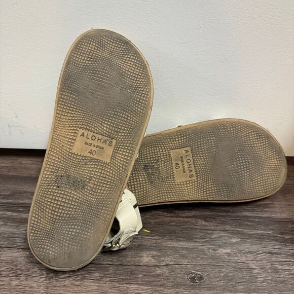 ALOHAS Buckle Up Gladiator Sandals In Cream In Neutrals Size 40 - Picture 8 of 8